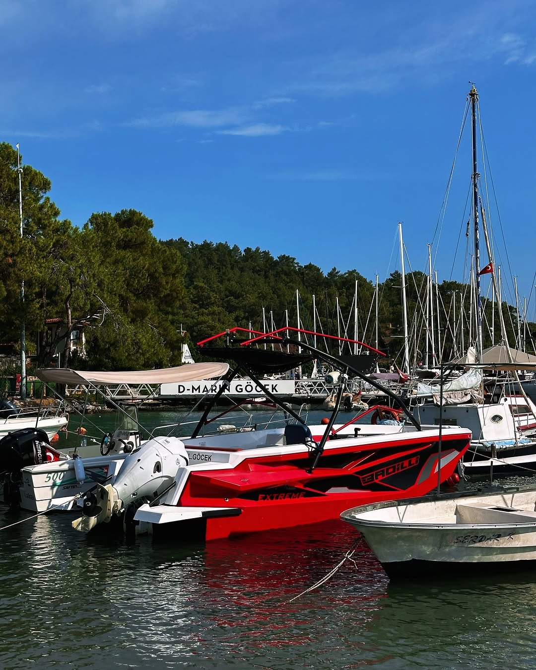 Göcek marinada bağlı Makri Anka Boat